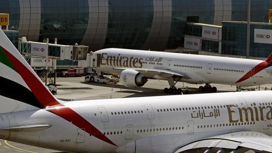 Emirates planes parked at Dubai international airport (File Photo/AP)