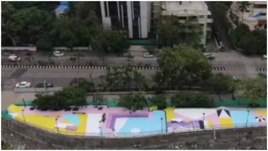 Carter road, Mumbai: Located in Bandra West, this painted skatepark was inaugurated in 2020. Divided into North and South, this passion project started and sustained by six urban planners and architects.(Instagram/@bombay_sb)