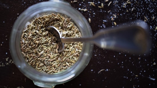 Saunf water: This has been an age-old traditional remedy to combat bloating and indigestion. Soak a tablespoon of fennel seeds in water and leave it overnight. Strain and drink the water the next morning. (Unsplash) Saunf water: This has been an age-old traditional remedy to combat bloating and indigestion. Soak a tablespoon of fennel seeds in water and leave it overnight. Strain and drink the water the next morning. (Unsplash)