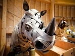 Animals that are made out of recycled material are on display at the interactive exhibit about the story of Noah's Ark, at the Jewish Museum in Berlin, Germany, Monday, June 21, 2021. The Jewish Museum of Berlin is opening a new museum for children between the ages of three and ten.(AP) Animals that are made out of recycled material are on display at the interactive exhibit about the story of Noah's Ark, at the Jewish Museum in Berlin, Germany, Monday, June 21, 2021. The Jewish Museum of Berlin is opening a new museum for children between the ages of three and ten.(AP)