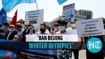 Protest against 2022 Winter Olympics in China