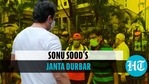 Sonu Sood shares video of crowd outside his house, hopes 'miseries end soon' Sonu Sood shares video of crowd outside his house, hopes 'miseries end soon'