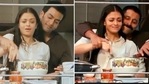 Aishwarya Rai with Prithviraj (left) in Raavanan and with Vikram in Raavan. Aishwarya Rai with Prithviraj (left) in Raavanan and with Vikram in Raavan.