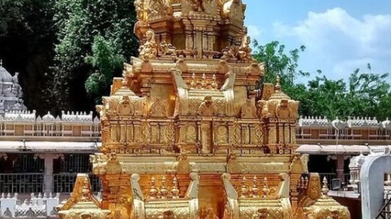 Sri Venkateswara Temple, Tirupati: Situated in the hill town of Tirumala at Tirupati, the temple is dedicated to Lord Venkateswara, a form of Vishnu. (Instagram/@missgeok)