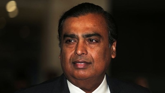 Mukesh Ambani, Chairman and Managing Director of Reliance Industries, arrives to address the company's annual general meeting in Mumbai. (REUTERS)