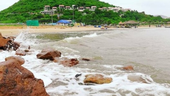 Rushikonda Beach, Visakhapatnam: Located in Visakhapatnam, the beach is maintained by the state tourism board, APTDC.  (Instagram/@incredible__andhrapradesh)