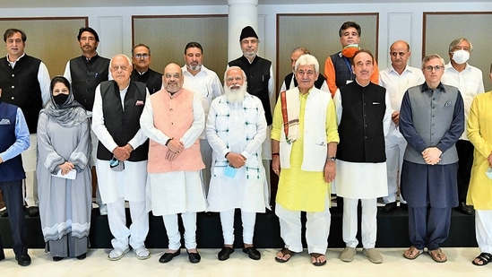 The leaders hailing from Jammu and Kashmir unanimously demanded the restoration of J&amp;K's statehood(AFP)