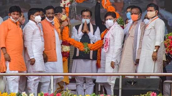 Keshav Prasad Maurya also questioned the Opposition, which has been critical of the Adityanath government’s handling of the second coronavirus wave, over its contribution during the crisis.(PTI)