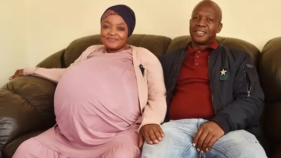 Gosiame Thamara Sithole with her husband Teboho Tsotetsi.(File Photo)