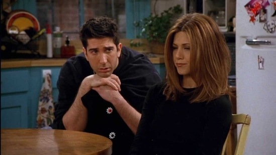 Jennifer Aniston and David Schwimmer played Rachel and Ross on Friends.