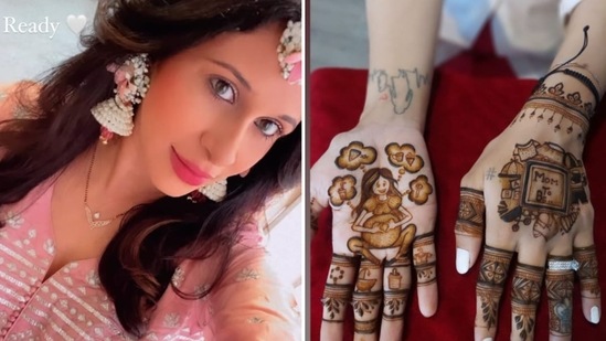 Kishwer Merchant took to Instagram Stories to show fans the preparations for her godh bharai ceremony.