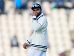 India's captain Virat Kohli reacts during the sixth day of the World Test Championship final cricket match.(AP) India's captain Virat Kohli reacts during the sixth day of the World Test Championship final cricket match.(AP)