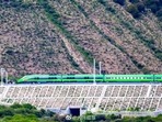 The bullet train connects the provincial capital Lhasa and Nyingchi, which is a strategically located Tibetan border town close to Arunachal Pradesh.(People's Daily China/Twitter) The bullet train connects the provincial capital Lhasa and Nyingchi, which is a strategically located Tibetan border town close to Arunachal Pradesh.(People's Daily China/Twitter)