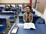 The education directorate said since mindfulness is an integral part of the happiness curriculum, private schools should also adopt the curriculum.(HT Photo) The education directorate said since mindfulness is an integral part of the happiness curriculum, private schools should also adopt the curriculum.(HT Photo)
