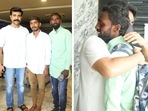 Ram Charan greets his fans in Hyderabad. Ram Charan greets his fans in Hyderabad.