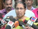 Kerala women’s commission chief MC Josephine said she was angry that women suffer silently.(ANI/Twitter) Kerala women’s commission chief MC Josephine said she was angry that women suffer silently.(ANI/Twitter)