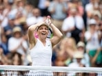 Simona Halep win the Wimbledon women's singles title in 2019. 