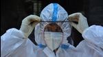 File photo: Healthcare worker in PPE kit taking a break between the duty at Thane Civil Hospital, Maharashtra. (HT PHOTO)