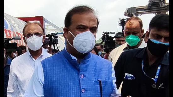 Assam’s Himanta Biswa Sarma government has ordered frontline government employees who deal with the public to get vaccinated and announced that their salary would be held back if they don’t get vaccinated. (ANI) Assam’s Himanta Biswa Sarma government has ordered frontline government employees who deal with the public to get vaccinated and announced that their salary would be held back if they don’t get vaccinated. (ANI)