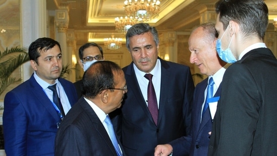 Russian NSA Nikolai Patrushev met NSA Doval for over two and a half hours on the sidelines of the SCO NSA summit in Dushanbe in Tajikistan. Russian NSA Nikolai Patrushev met NSA Doval for over two and a half hours on the sidelines of the SCO NSA summit in Dushanbe in Tajikistan.