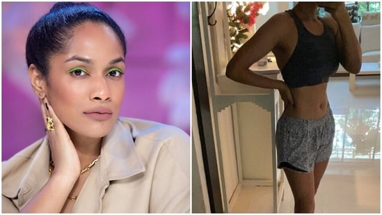 Masaba Gupta has shared a picture of her physical transformation.