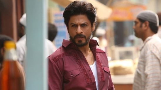 Shah Rukh Khan in a still from Raees.