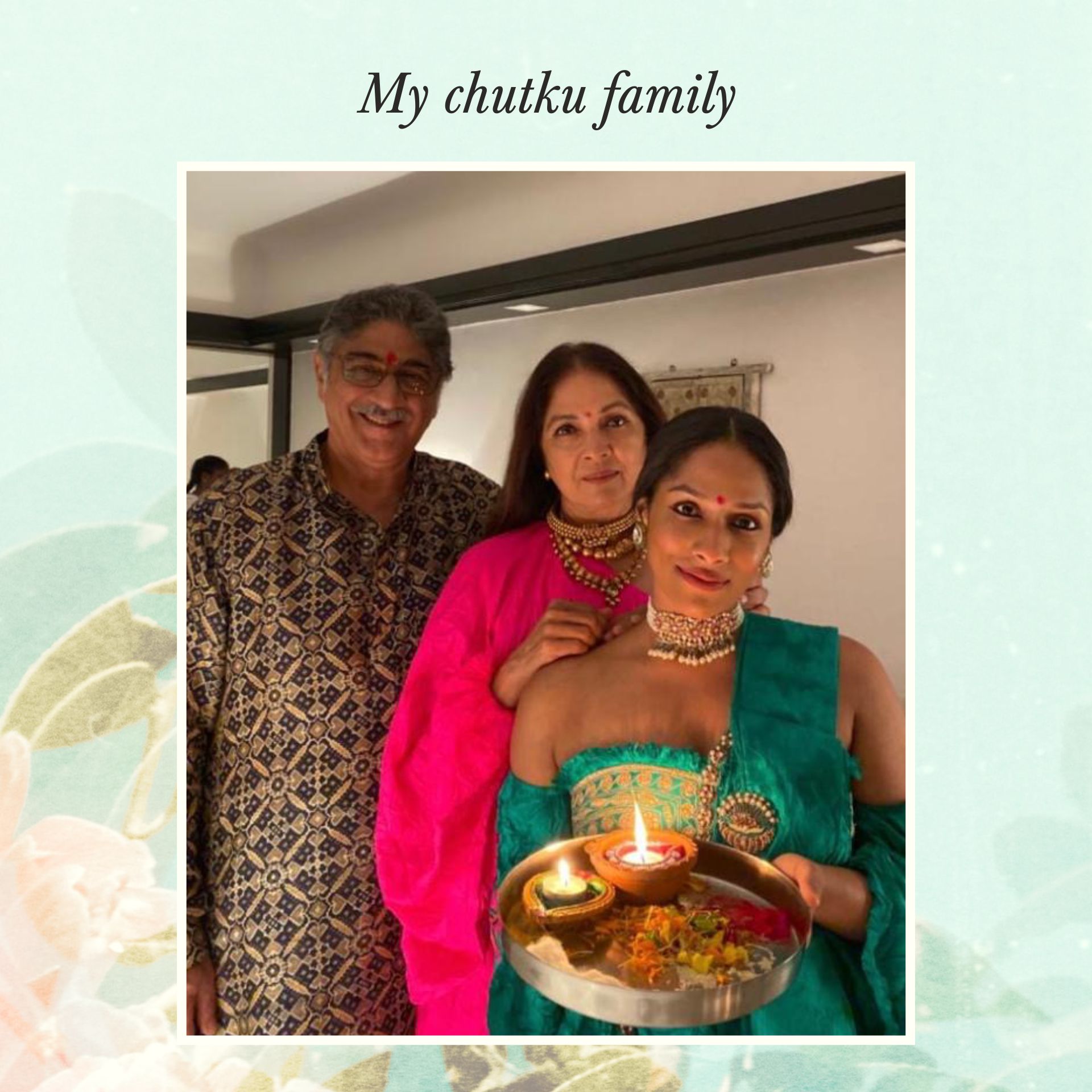 Neena Gupta (centre) with her daughter, Masaba, and husband, Vivek Mehra. (Photo Courtesy: Penguin Random House) Neena Gupta (centre) with her daughter, Masaba, and husband, Vivek Mehra. (Photo Courtesy: Penguin Random House)