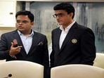 BCCI general secretary Jay Shah and president Saurav Ganguly(ANI Photo) BCCI general secretary Jay Shah and president Saurav Ganguly(ANI Photo)