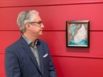 A painting by British pop icon David Bowie recently discovered at a Canadian store that resells donated goods had frantic bidders lining up for a chance to own it June 15, 2021. ((Photo by Handout / Cowley Abbott / AFP)) A painting by British pop icon David Bowie recently discovered at a Canadian store that resells donated goods had frantic bidders lining up for a chance to own it June 15, 2021. ((Photo by Handout / Cowley Abbott / AFP))