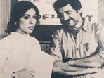Neena Gupta with Shekhar Kapur in a picture from the shoot of their TV serial, Khandaan. Neena Gupta with Shekhar Kapur in a picture from the shoot of their TV serial, Khandaan.