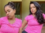 Sameera Reddy also showed how pictures can be misleading. Sameera Reddy also showed how pictures can be misleading.