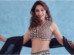 Madhuri Dixit twirls into our hearts in tie-dye silk lehenga set worth <span class='webrupee'>₹</span>53k(Instagram/@madhuridixitnene) Madhuri Dixit twirls into our hearts in tie-dye silk lehenga set worth <span class='webrupee'>₹</span>53k(Instagram/@madhuridixitnene)