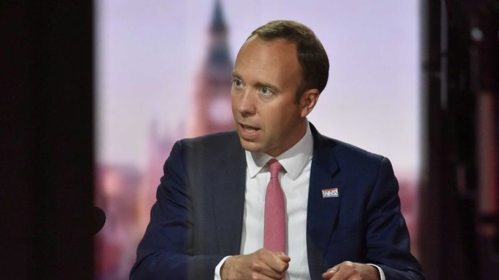 British health secretary Matt Hancock seen kissing top ...