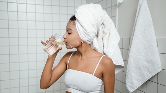 Stay hydrated: Dehydration can contribute to under-eye bags. So, if you want to avoid puffy eyes then you have to drink at least nine cups of water every day.(Pexels)