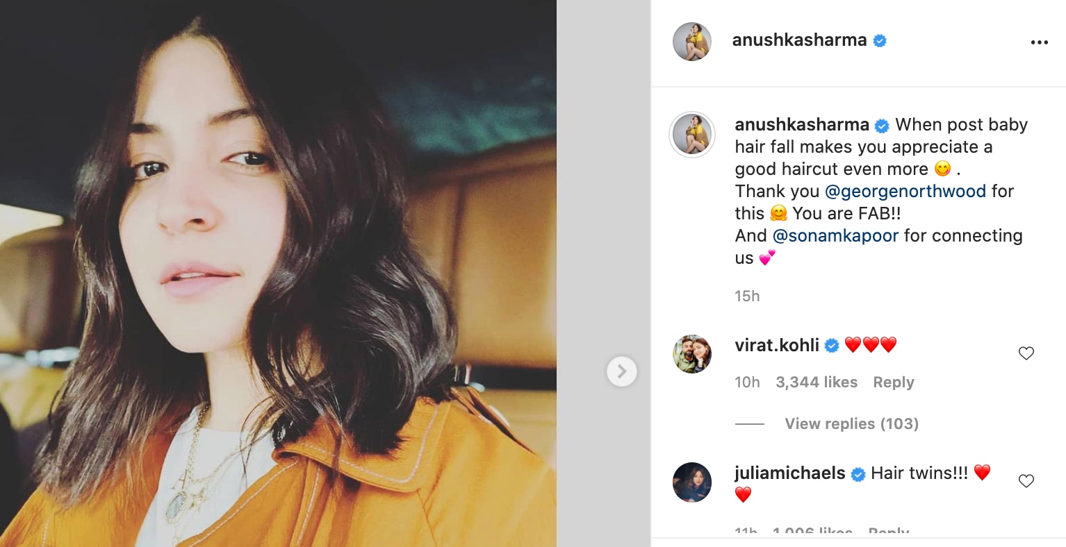 Virat Kohli Gets A Beautiful Haircut By His Wife Anushka Sharma