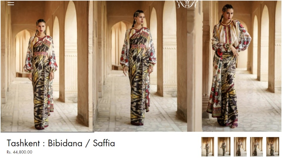 The Saffia silk saree. (rajdeepranawat.com) The Saffia silk saree. (rajdeepranawat.com)