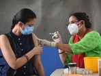 As many as 32,17,60,077 people have been vaccinated against Covid-19 in India as of now.(HT file photo) As many as 32,17,60,077 people have been vaccinated against Covid-19 in India as of now.(HT file photo)
