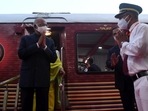 President Ram Nath Kovind, during his train visit to Kanpur.(ANI Photo) President Ram Nath Kovind, during his train visit to Kanpur.(ANI Photo)