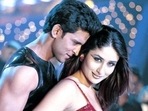Kareena Kapoor and Hrithik Roshan in Kabhi Khushi Kabhi Gham. Kareena Kapoor and Hrithik Roshan in Kabhi Khushi Kabhi Gham.