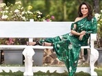 Gauri Khan looks sensuous in Falguni Shane Peacock’s boho-chic one-shoulder maxi(Instagram/gaurikhan)