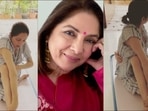 Neena Gupta on practising Yoga pose Ardha Matsyendrasana: 'Koshish jari hai'