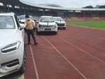 Maharashtra BJP MLA Siddharth Shirole posted the photos of cars being parks at Shiv Chhatrapati Sports Complex. The photos are from local media, he said. Maharashtra BJP MLA Siddharth Shirole posted the photos of cars being parks at Shiv Chhatrapati Sports Complex. The photos are from local media, he said.
