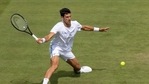 FILE PHOTO: Tennis - Wimbledon - All England Lawn Tennis and Croquet Club, London, Britain - June 25, 2021 Serbia's Novak Djokovic during a practice session Pool via REUTERS/Simon Bruty(Pool via REUTERS)