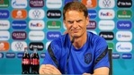 Euro 2020-Netherlands coach Frank de Boer during the press conference.(Handout via REUTERS)