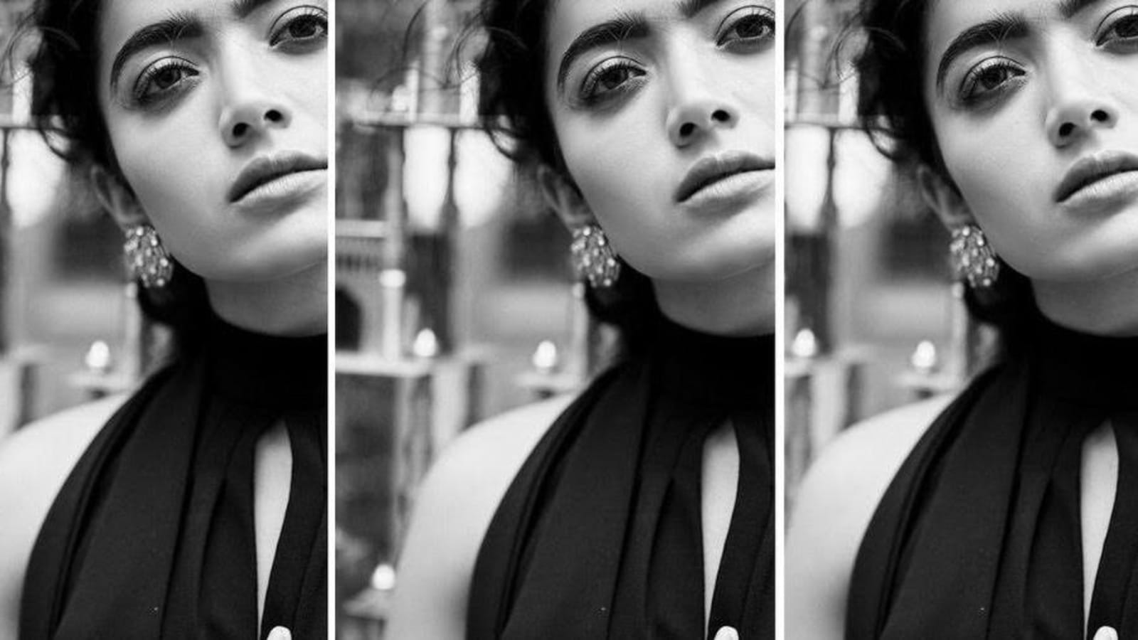 Rashmika Mandanna shares a stunning monochrome pic, fan calls her 'crushmika'. See pic