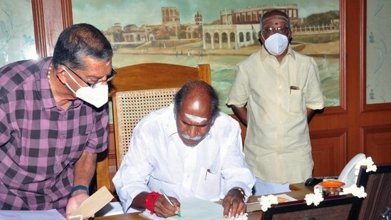 Puducherry chief minister of N Rangasamy Puducherry chief minister of N Rangasamy