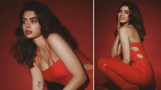 Khushi Kapoor dropped few glamorous pictures of hers on Sunday. Khushi Kapoor dropped few glamorous pictures of hers on Sunday.
