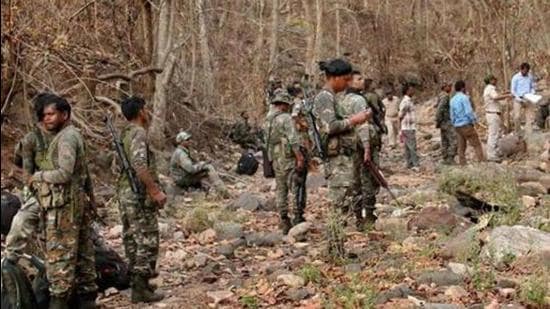 Security personnel were still involved in a search operation in Pordem forest in Dantewada district. (PTI Photo/Representative use) Security personnel were still involved in a search operation in Pordem forest in Dantewada district. (PTI Photo/Representative use)
