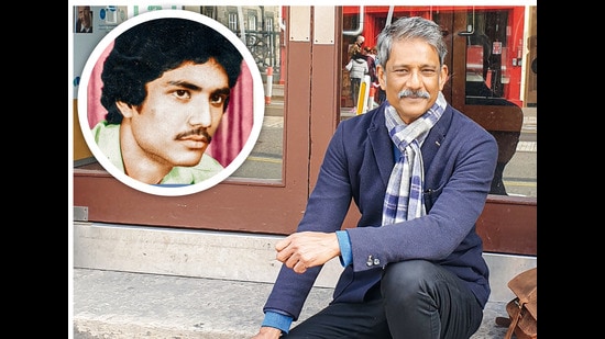 Adil Hussain at 22 (top) and at 55 (above)