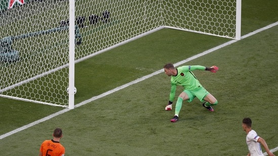 Soon after, Patrik Schick made it 2-0 and it was at that point at the Czechs knew they were going through. Unless there was twist in the tale that was yet to unfold. (AP) Soon after, Patrik Schick made it 2-0 and it was at that point at the Czechs knew they were going through. Unless there was twist in the tale that was yet to unfold. (AP)